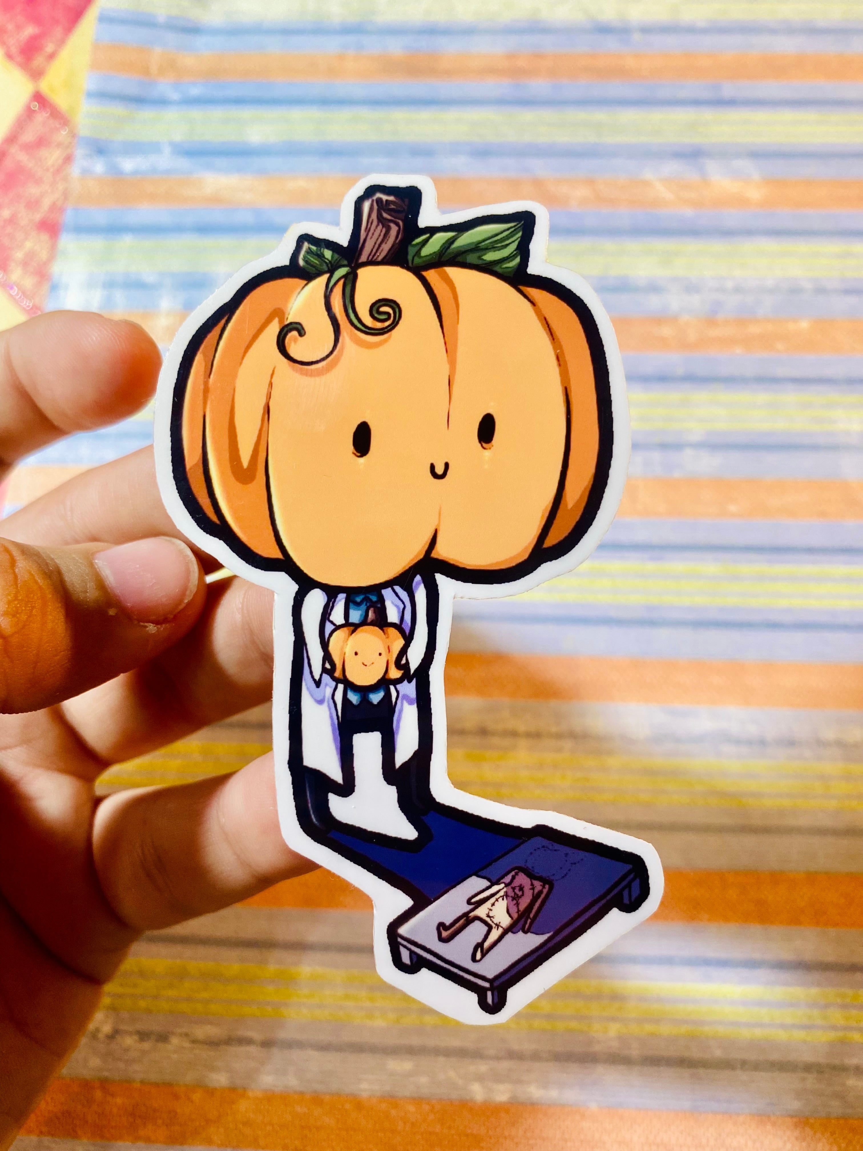 Franken-Pumpkin Sticker