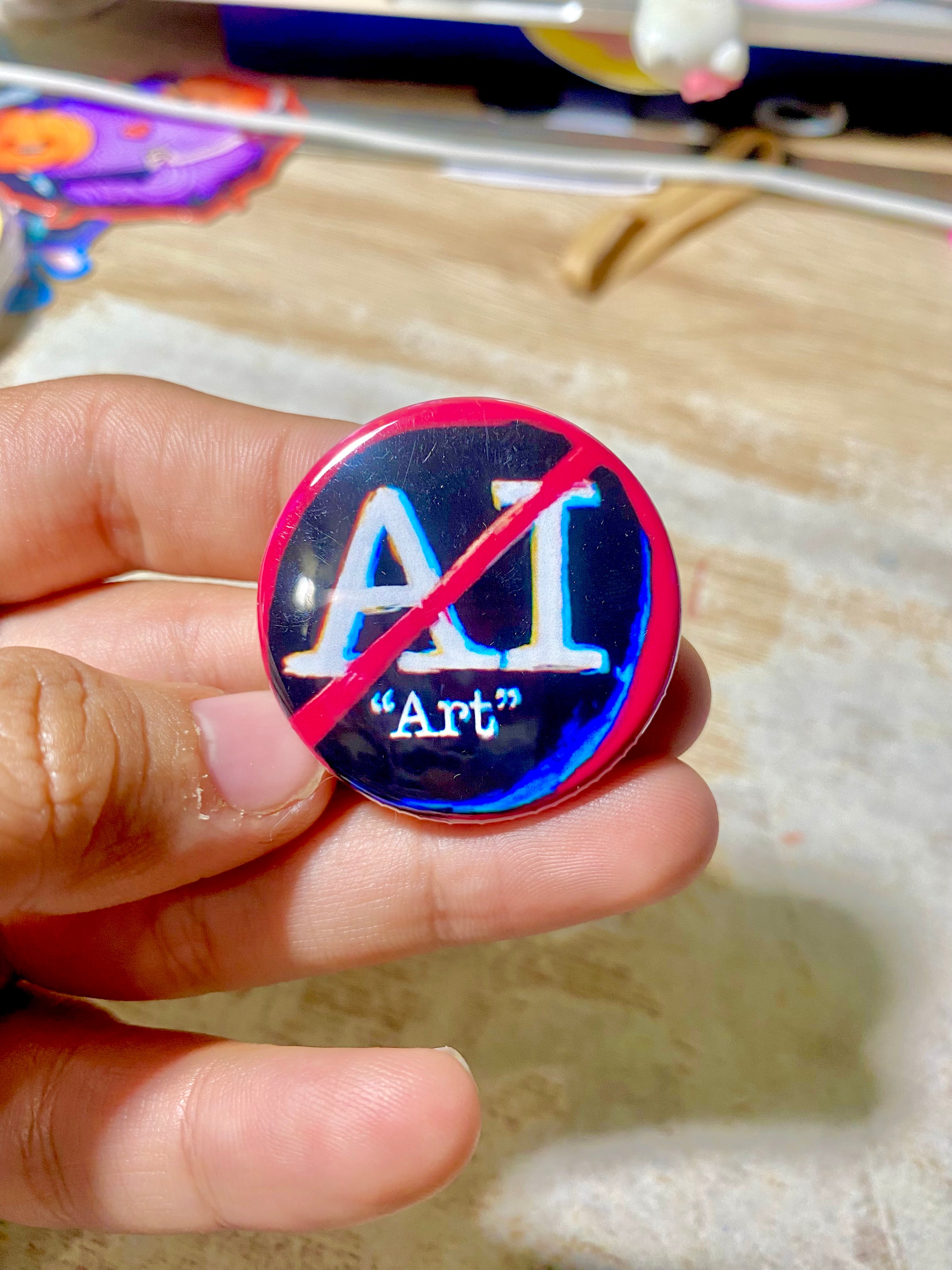 No Ai “Art” Pin