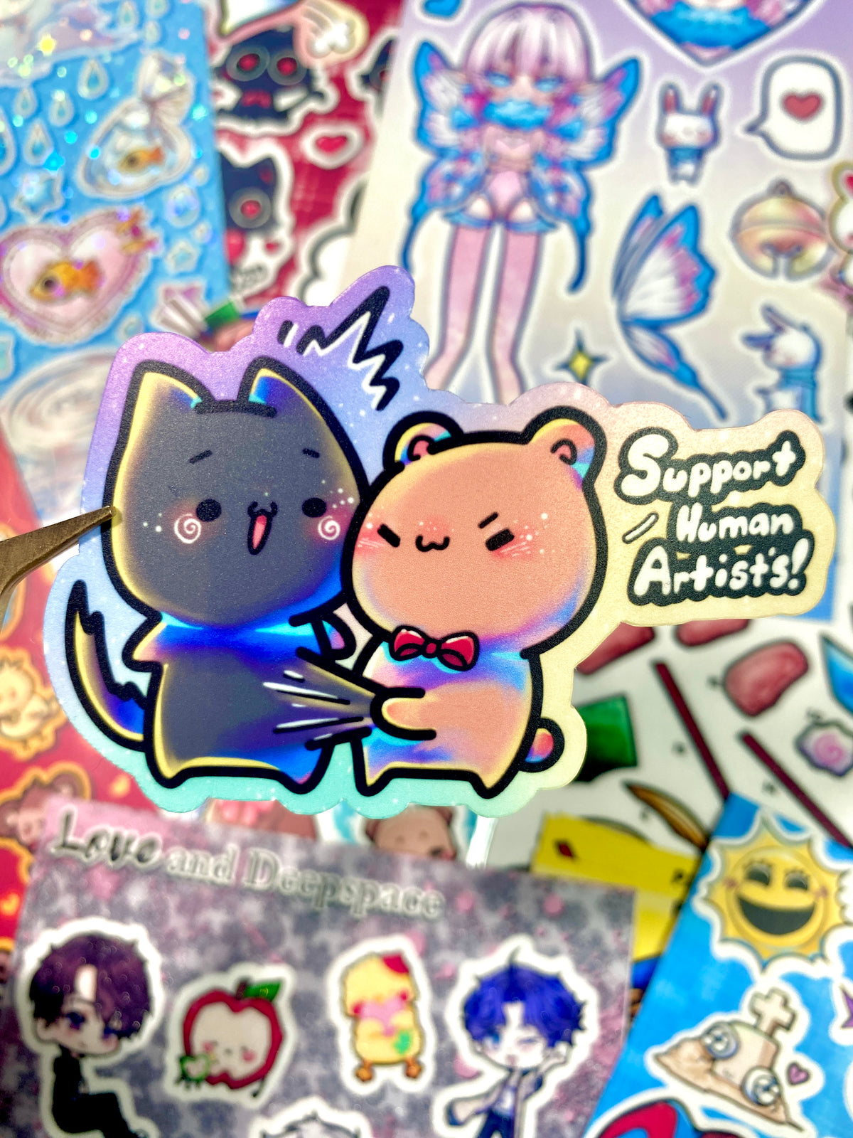 Support human Artist Sticker
