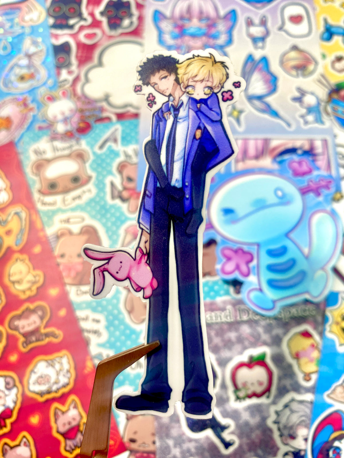 Mori and honey senpai Sticker