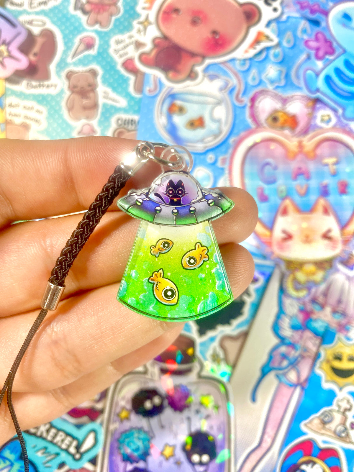UFO Cat Charm