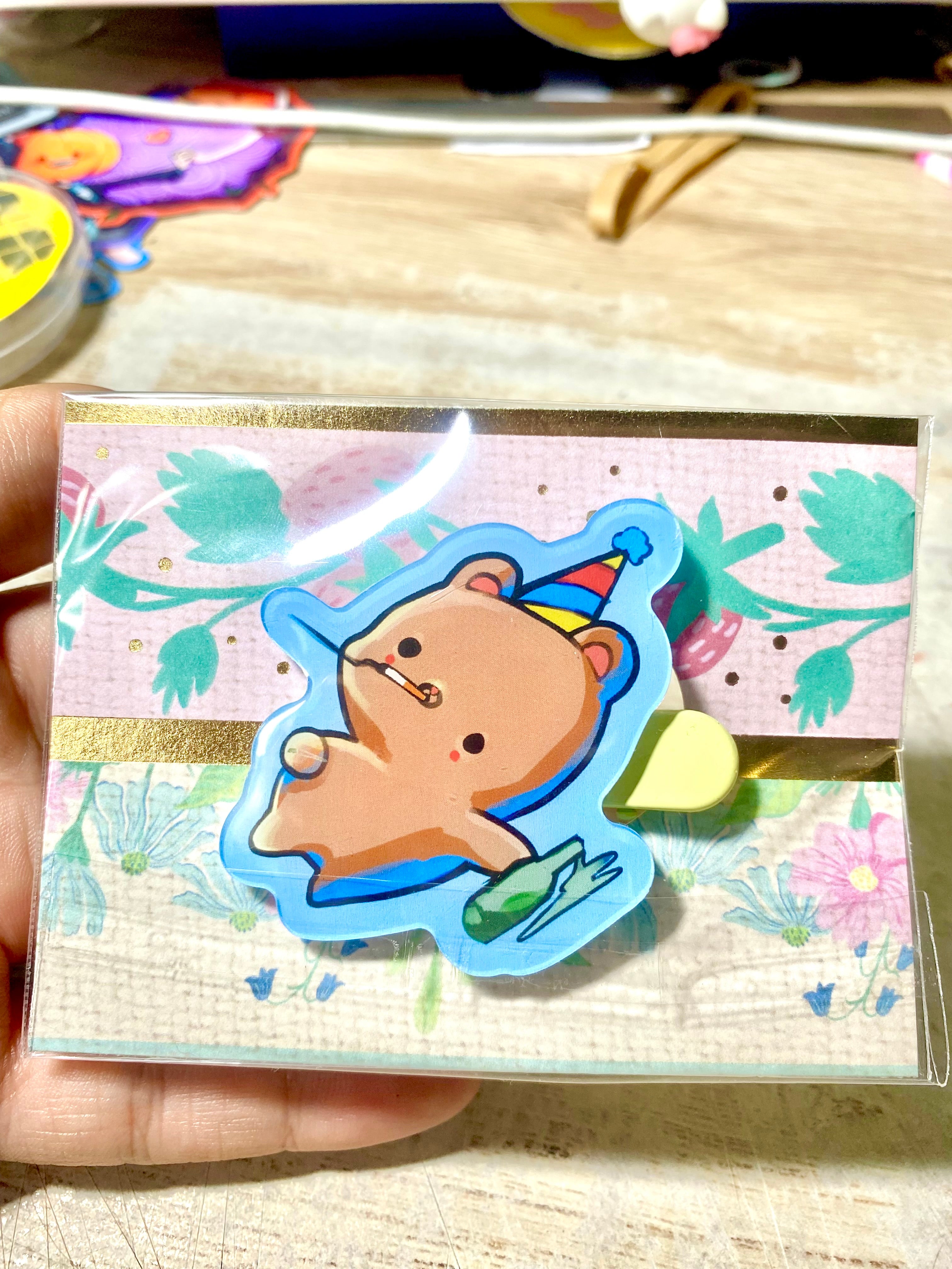 Party Teddy Hairpin
