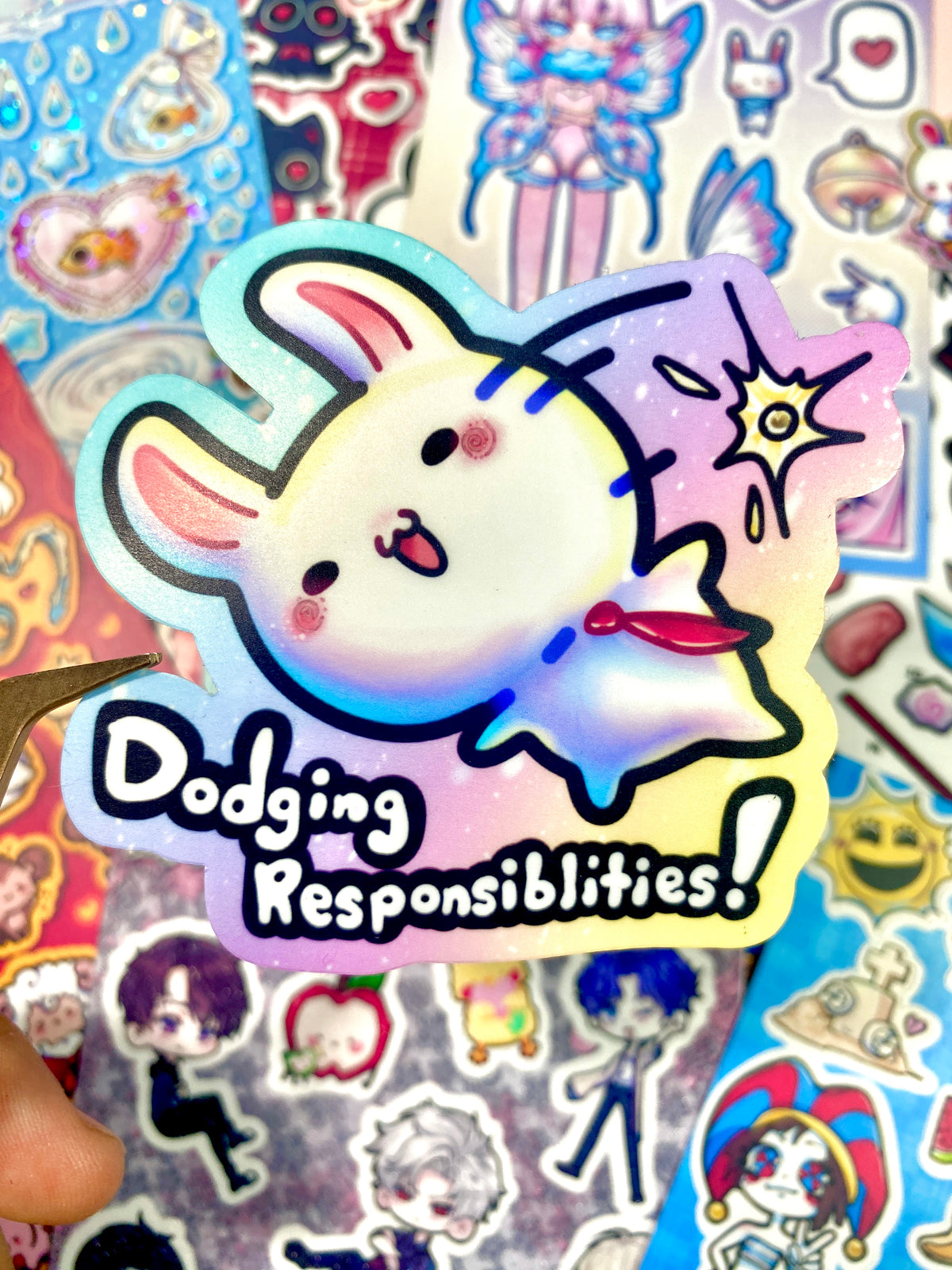 Dodging responsibilities Sticker