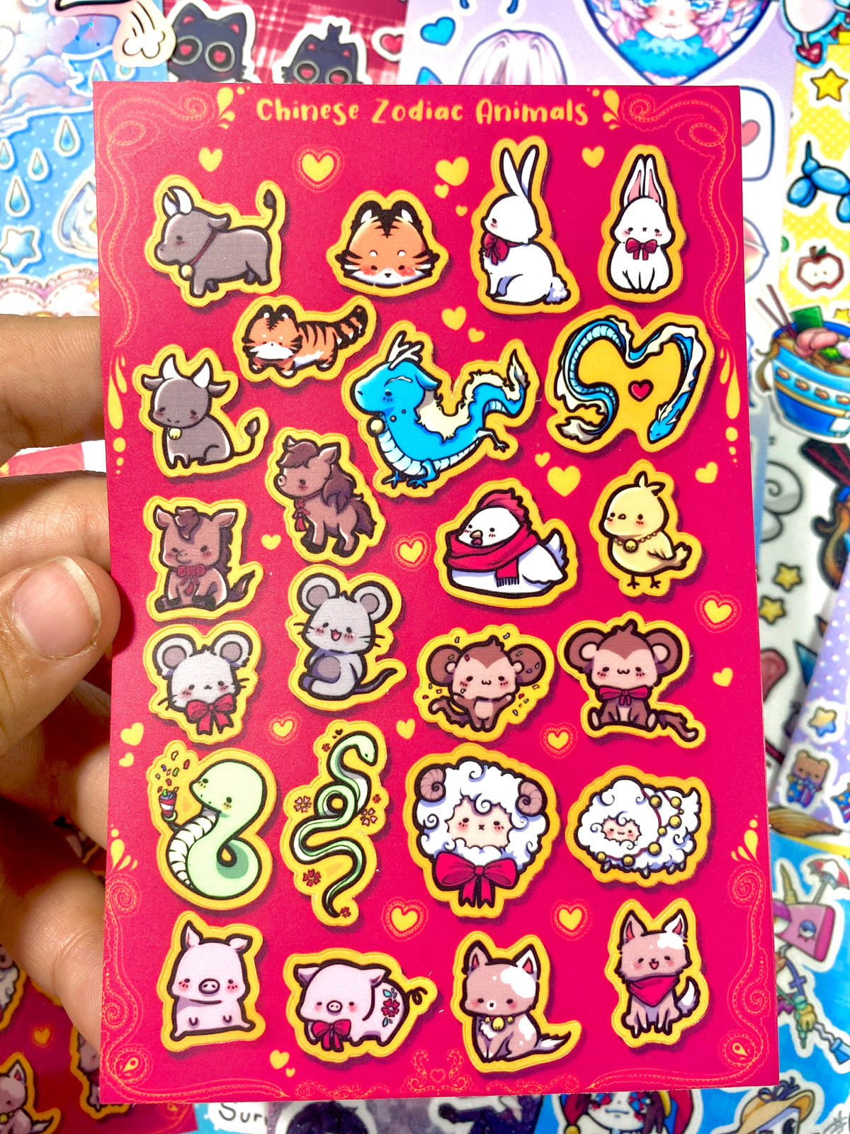 Chinese Zodiac Sticker Sheet