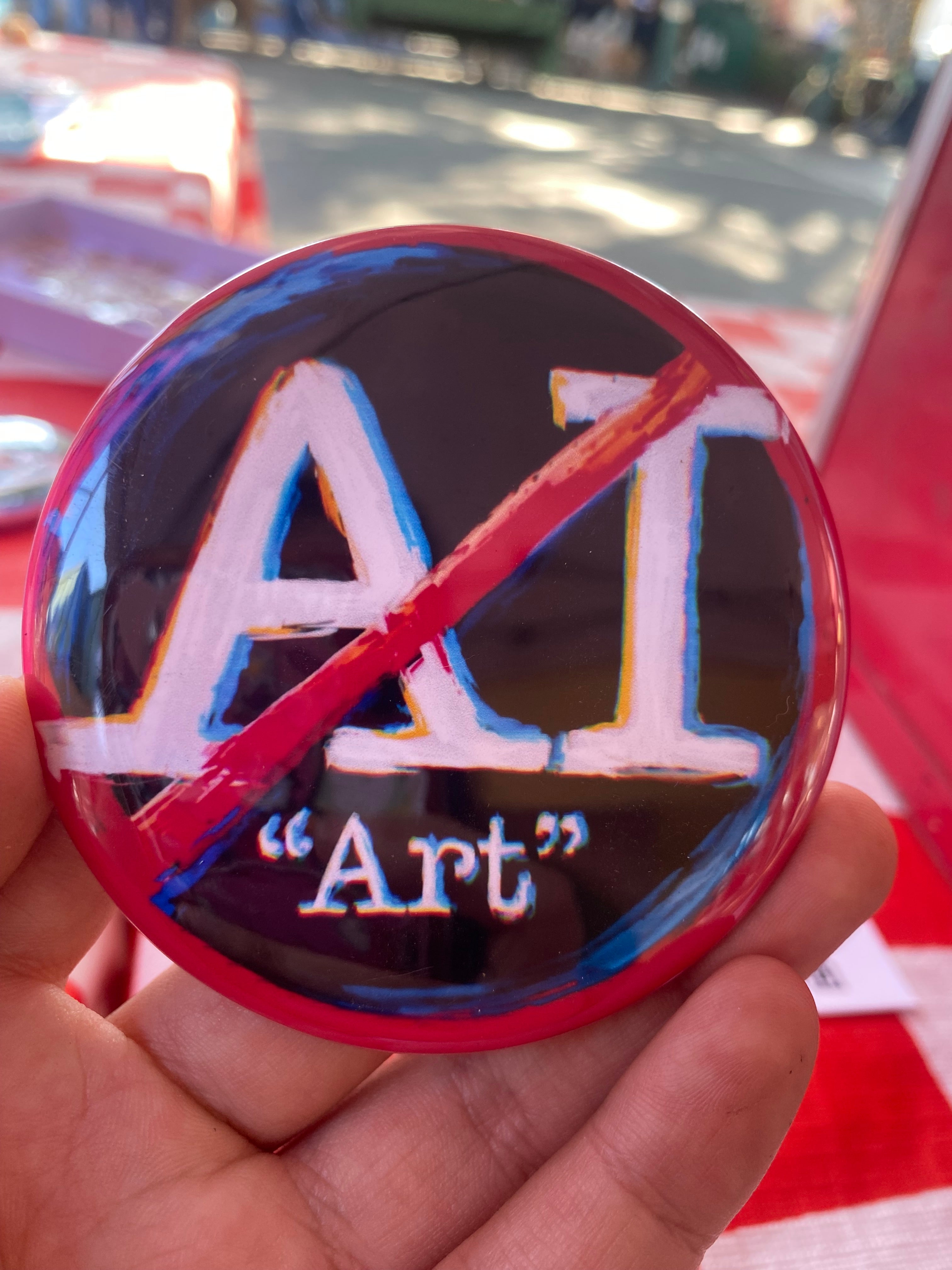 No Ai “Art” Pin