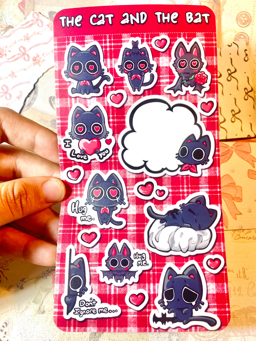 The Cat and the Bat Sticker Sheet